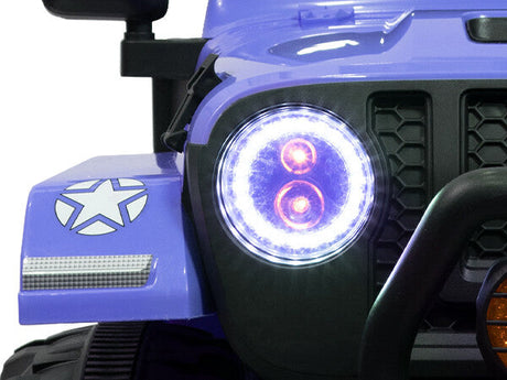12V Electric Ride-On Jeep Truck for Kids, 2-Seater with 3 Speeds and Remote Control