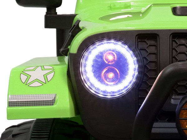 12V Electric Ride-On Jeep Truck for Kids, 2-Seater with 3 Speeds and Remote Control