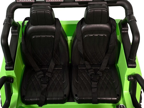 12V Electric Ride-On Jeep Truck for Kids 2-Seater with 3 Speeds Green