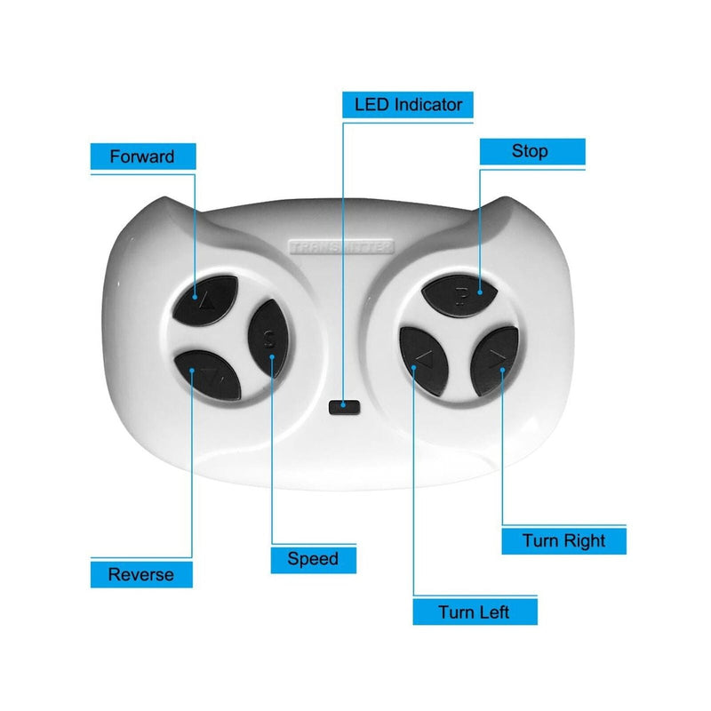 Zimtown Kids Police Electric Car with Double Drive and 12V Battery Motor