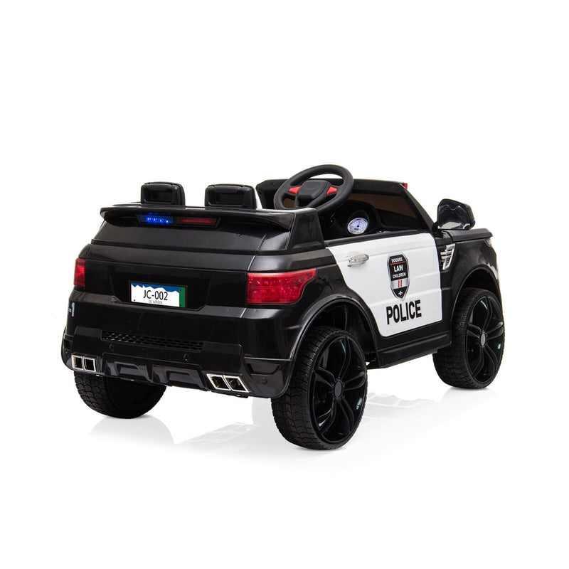 Zimtown Kids Police Electric Car with Double Drive and 12V Battery Motor