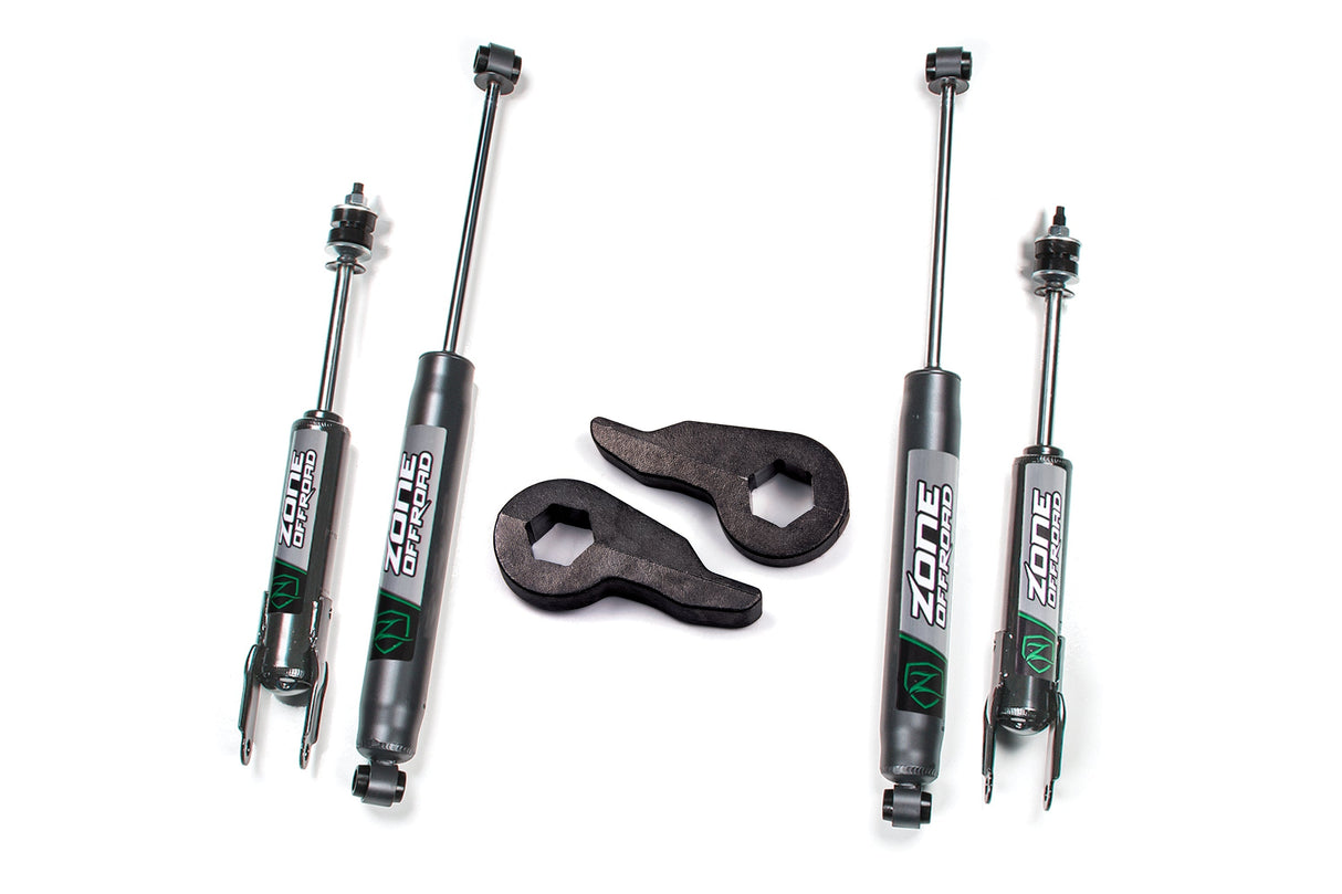2 Inch Leveling Kit | Chevy Silverado & GMC Sierra 1500 (99-06) 4WD Zone Offroad