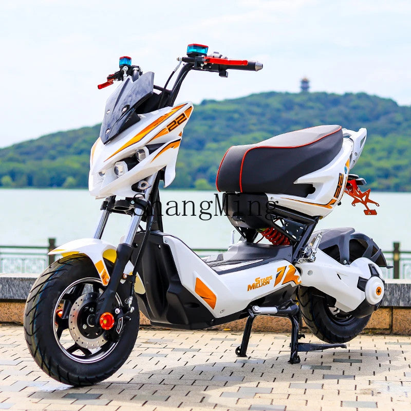 High-Speed Electric Battery-Powered Pedal Motorcycle for Household Use