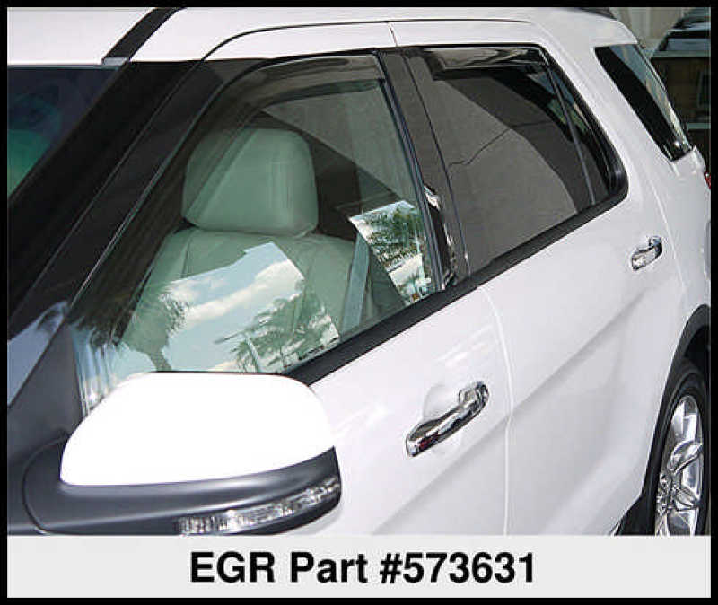 EGR 11+ Ford Explorer In-Channel Window Visors - Set of 4 (573631)