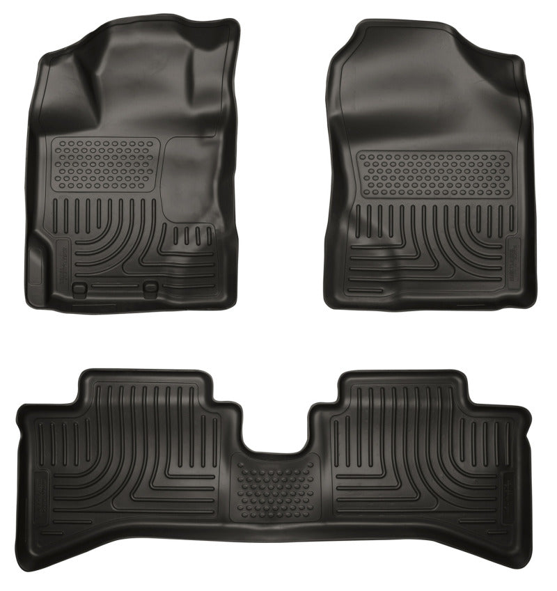 Husky Liners 2012 Toyota Prius c WeatherBeater Combo Black Floor Liners