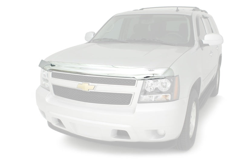 AVS 14-15 Chevy Silverado 1500 High Profile Hood Shield - Chrome