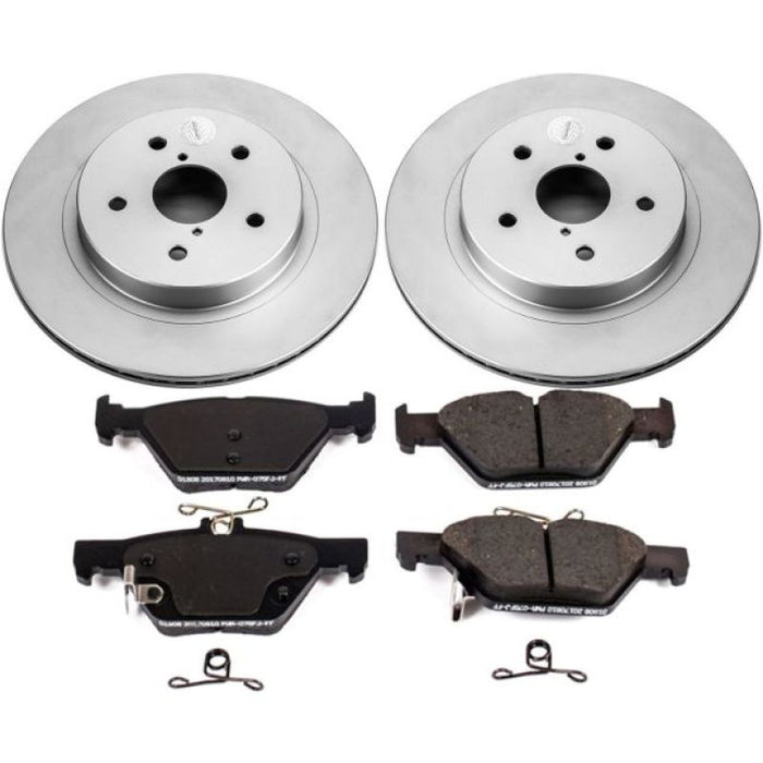 Power Stop 15-18 Subaru Legacy Rear Z17 Evolution Geomet Coated Brake Kit