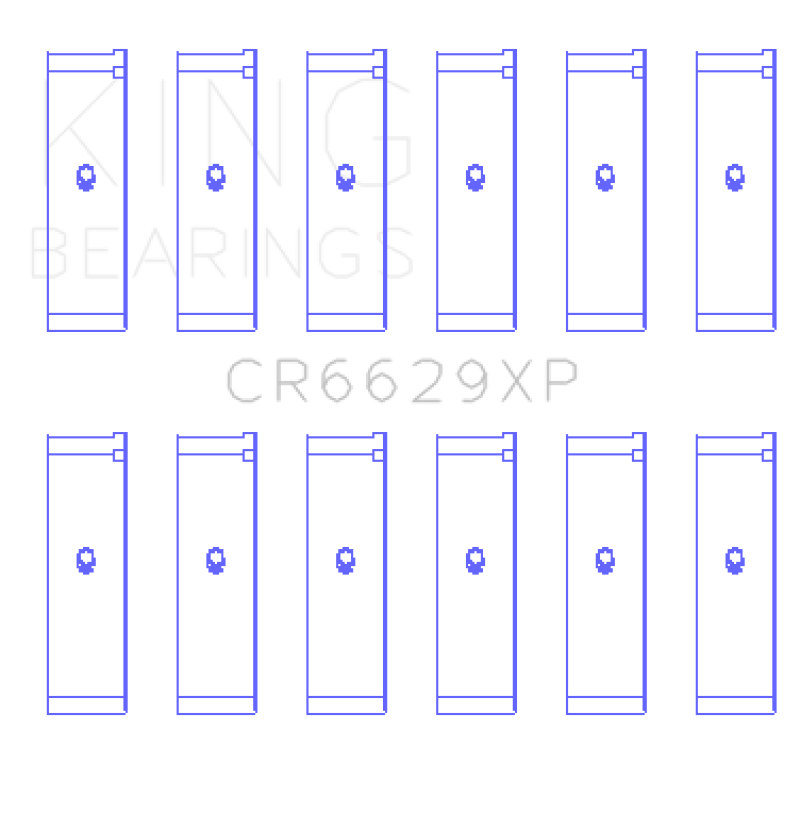 King Engine Bearings Nissan TB48DE/TB45E/TB42 Set of 6