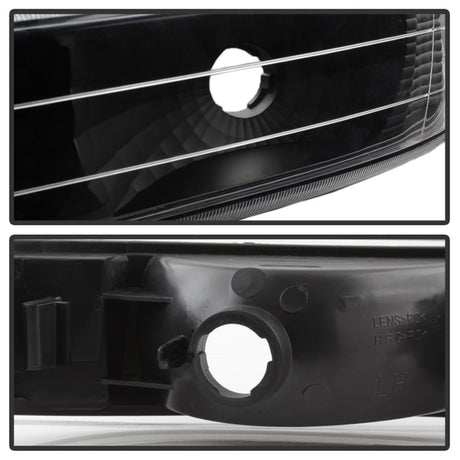 xTune Chevy Silverado 99-02 Amber Reflector Bumper Lights Black CBL-JH-CS99-AM-BK