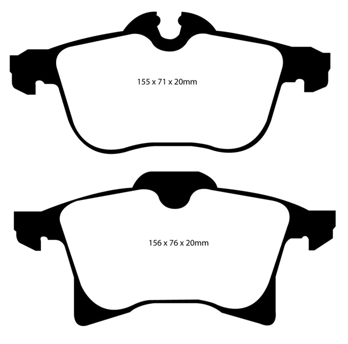 EBC 08-09 Saturn Astra 1.8 Yellowstuff Front Brake Pads