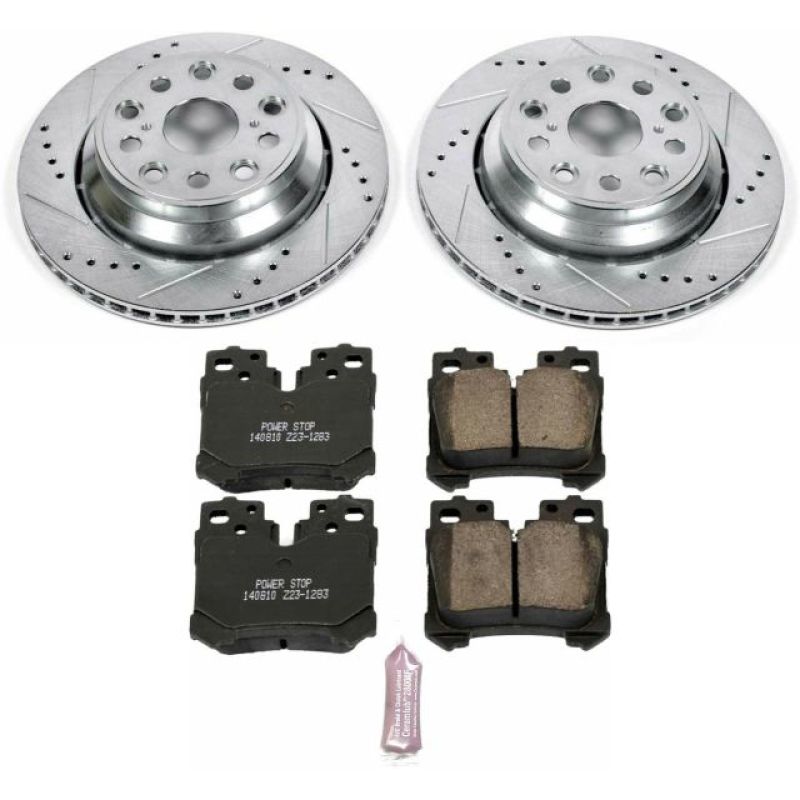 Power Stop 07-09 Lexus LS460 Rear Z23 Evolution Sport Brake Kit