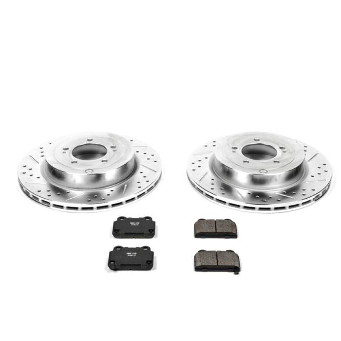 Power Stop 08-15 Mitsubishi Lancer Rear Z23 Evolution Sport Brake Kit