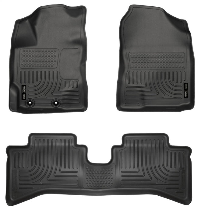 Husky Liners 2012 Toyota Prius c WeatherBeater Combo Black Floor Liners