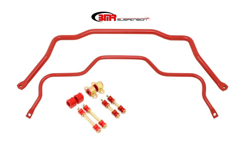 BMR 82-82 3rd Gen F-Body Front & Rear Sway Bar Kit w/ Bushings - Red