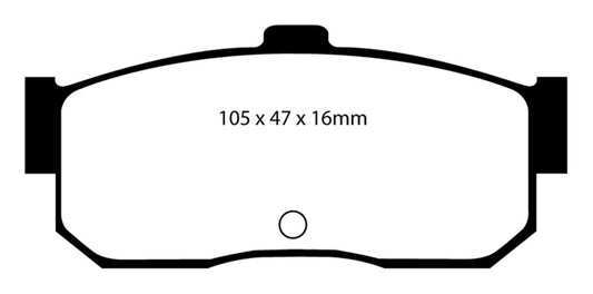 EBC 91-97 Infiniti G20 2.0 Redstuff Rear Brake Pads