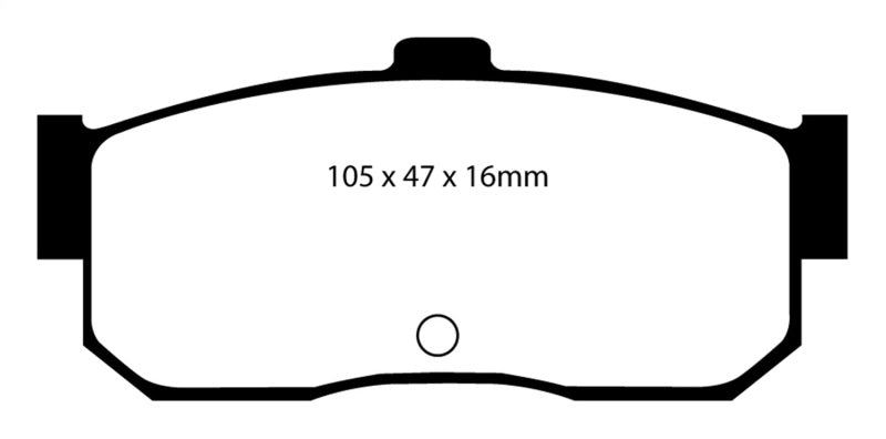 EBC 91-97 Infiniti G20 2.0 Redstuff Rear Brake Pads