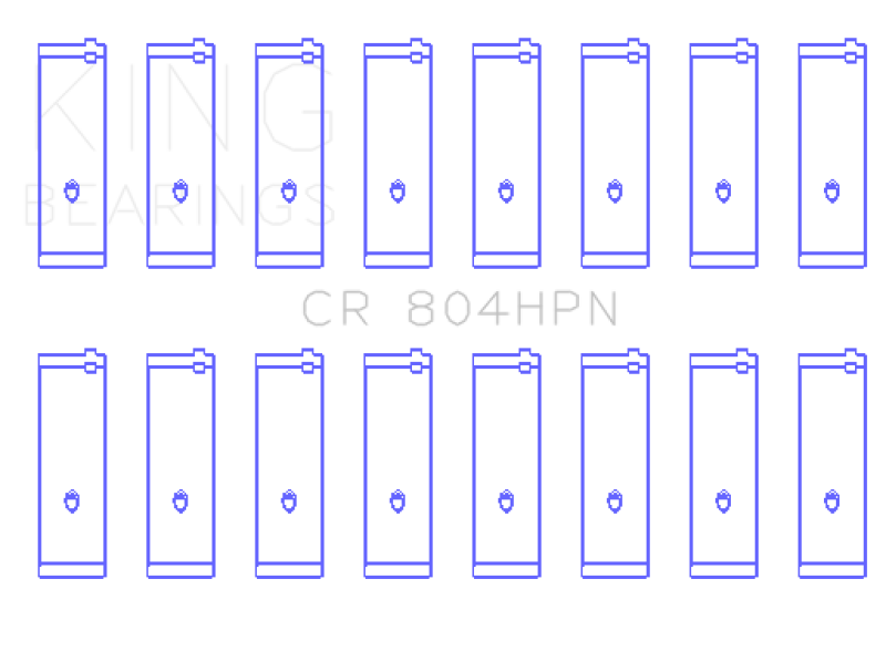 King Ford 260CI / 289CI / 302 5.0L Windsor Connecting Rod Bearing Set (Size STDX)