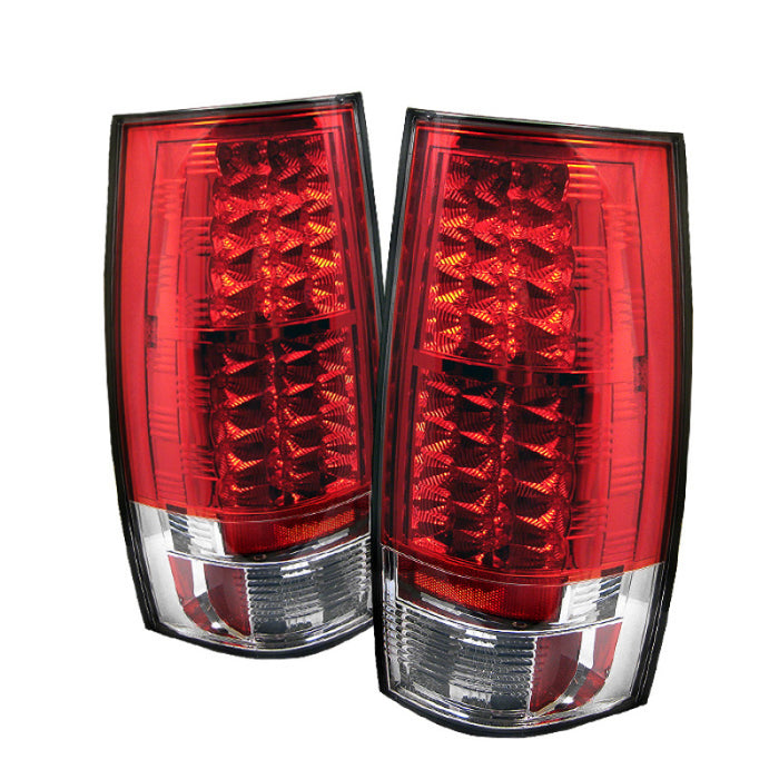 Spyder Chevy Suburban/GMC Yukon/Yukon Denali 07-14 LED Tail Lights Red Clear ALT-YD-CSUB07-LED-RC