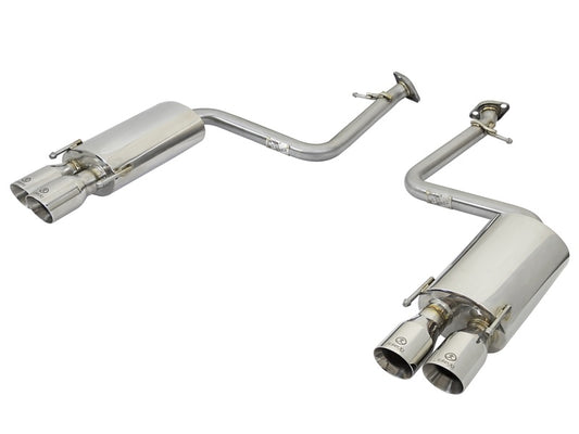 aFe Takeda 16-17 Lexus RC 200T 2.0L (t) 2in. SS Axle-Back Exhaust System w/Polished Tips