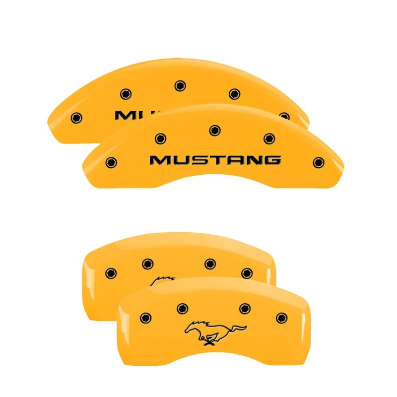 MGP 4 Caliper Covers Engraved Front & Rear Oval Logo/Ford Yellow Finish Black Char 1998 Ford Ranger