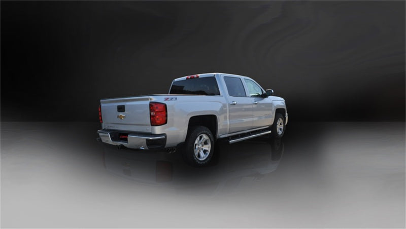 Corsa 14-19 GMC Sierra/Chevy Silv 1500 Reg. Cab/Long Bed 5.3L V8 Black Sport Single Side CB Exhaust