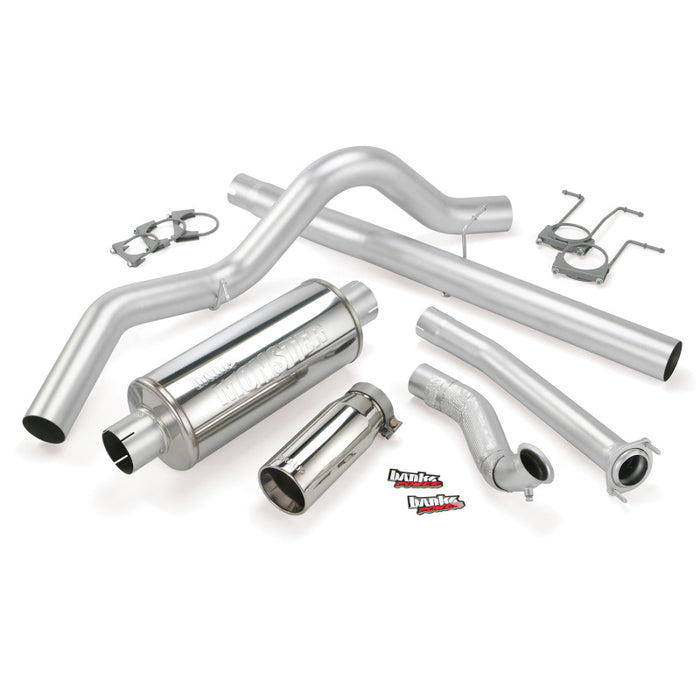 Banks Power 94-97 Ford 7.3L ECLB Monster Exhaust System - SS Single Exhaust w/ Chrome Tip