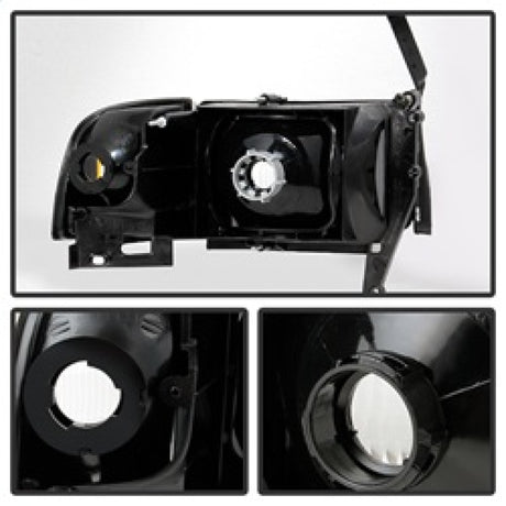 xTune Dodge Ram 1500 94-01 OEM Style Headlights w/ Corner Chrome HD-JH-DR94-OE-C