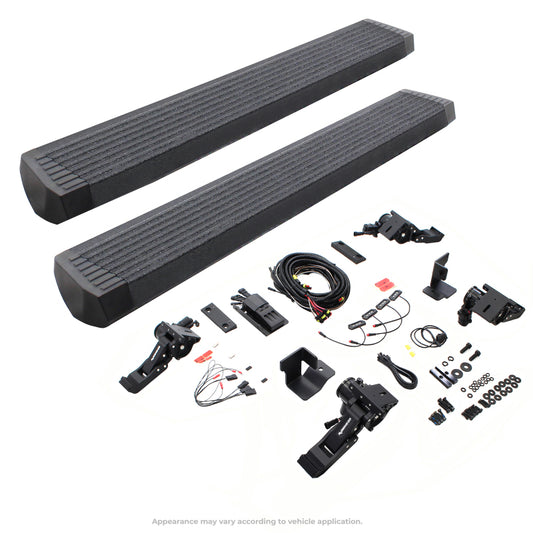 Go Rhino 18-23 Jeep Wrangler 2dr E-BOARD E1 Electric Running Board Kit (No Drill) - Bedliner Coating