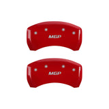 MGP 4 Caliper Covers Engraved Front & Rear MGP Red Finish Silver Characters 2015 BMW I8