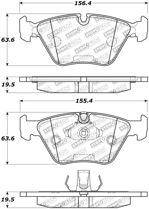 StopTech Street Touring 04-09 BMW X3 (E38) / 06-09 Z4 3.0(E86) Front Brake Pads