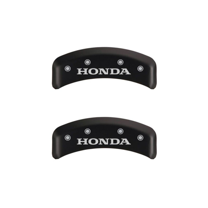 MGP 4 Caliper Covers Engraved Front & Rear Honda Red finish silver ch