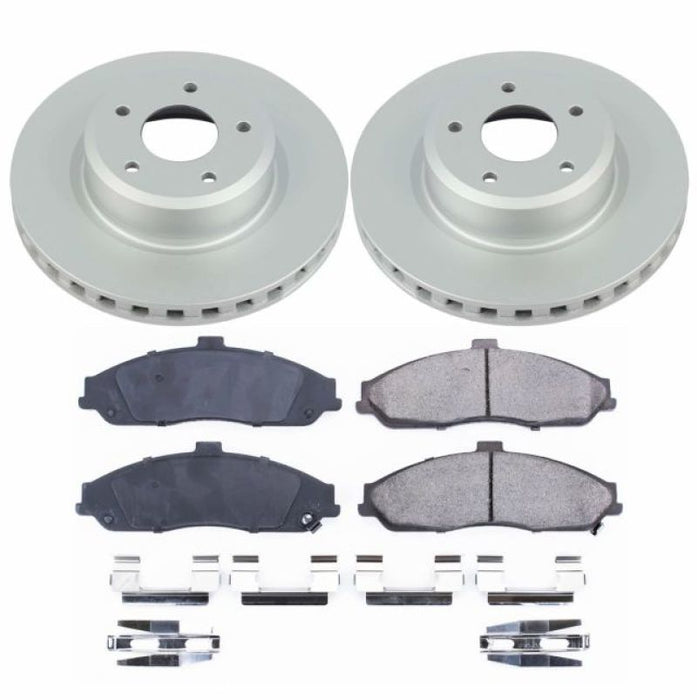 Power Stop 05-06 Pontiac GTO Front Z17 Evolution Geomet Coated Brake Kit