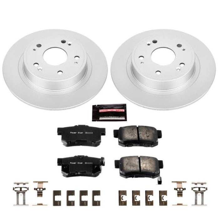 Power Stop 16-18 Acura ILX Rear Z17 Evolution Geomet Coated Brake Kit