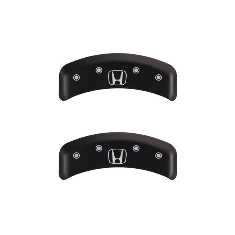 MGP 4 Caliper Covers Engraved Front Honda Engraved Rear H Logo Red finish silver ch