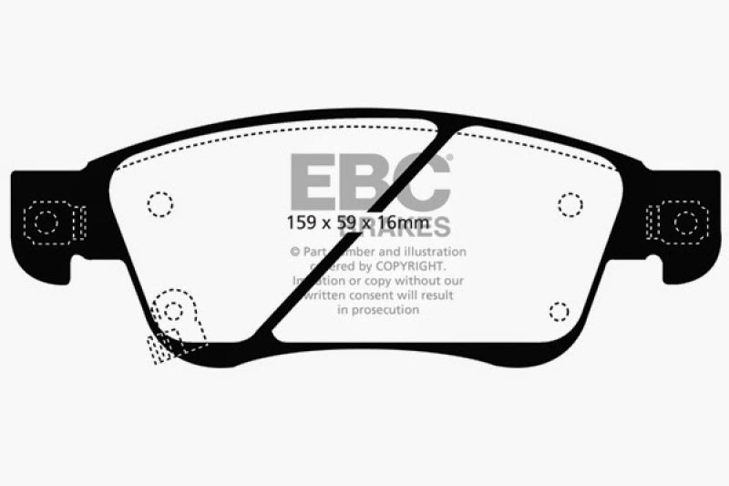 EBC 07-08 Infiniti G35 3.5 Sport Bluestuff Front Brake Pads