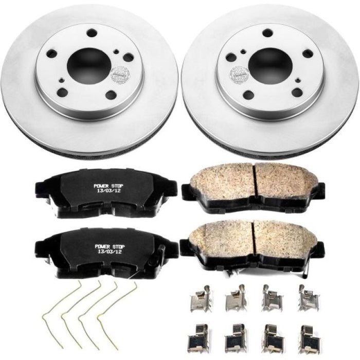 Power Stop 92-01 Toyota Camry Front Z17 Evolution Geomet Coated Brake Kit