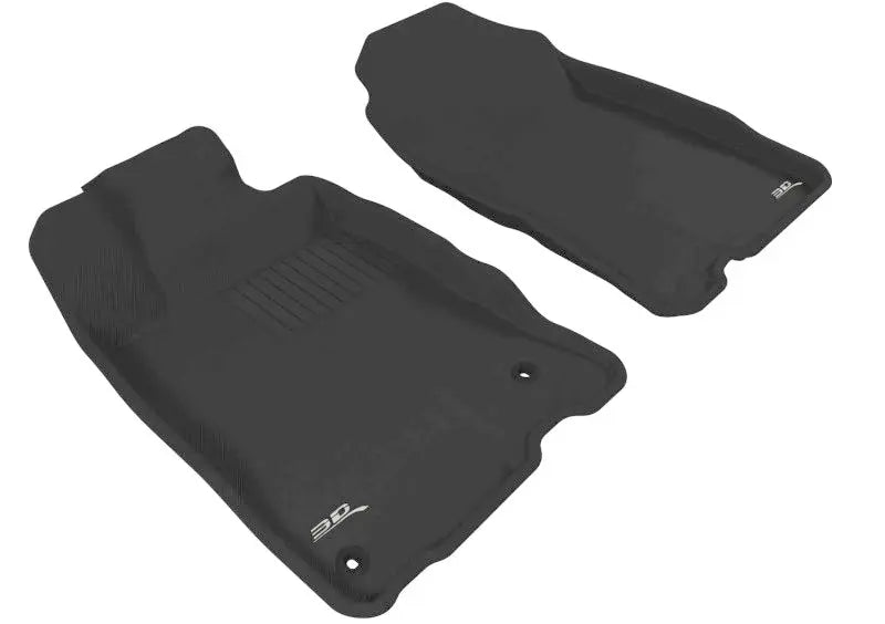 3D MAXpider 2011-2016 Honda CR-Z Kagu 1st Row Floormat - Black 3D MAXpider