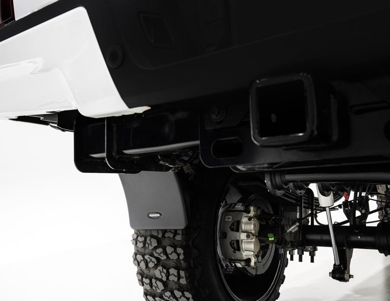 Bushwacker 09-18 Ram 1500 Trail Armor Rear Mud Flaps (Fits Pocket Style Flares)