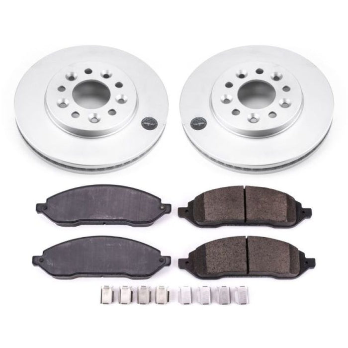 Power Stop 04-07 Ford Freestar Front Z17 Evolution Geomet Coated Brake Kit