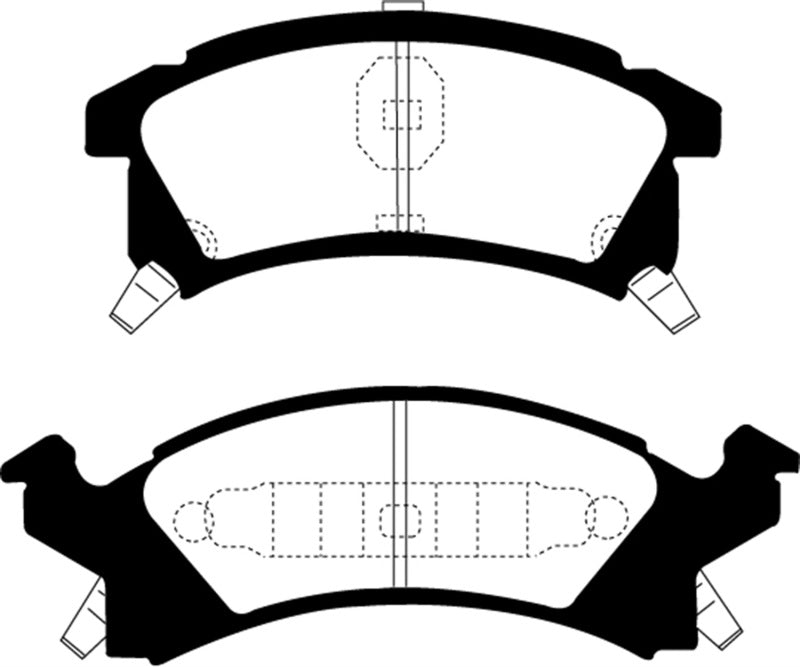 EBC 96-98 Buick Skylark 2.4 Yellowstuff Front Brake Pads