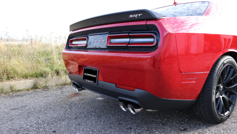 Corsa 2015-2023 Dodge Challenger Hellcat Dual Rear Exit Sport Exhaust w/ 3.5in Polished Tips