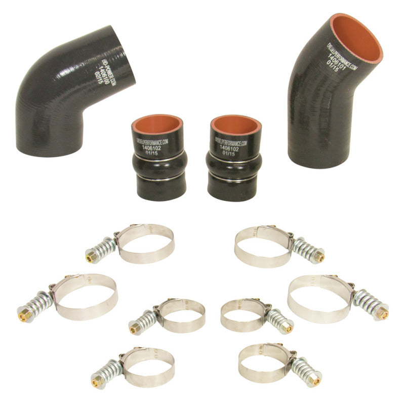 BD Diesel Intercooler Hose & Clamp Kit - 2004.5-2005 Chevy LLY Duramax