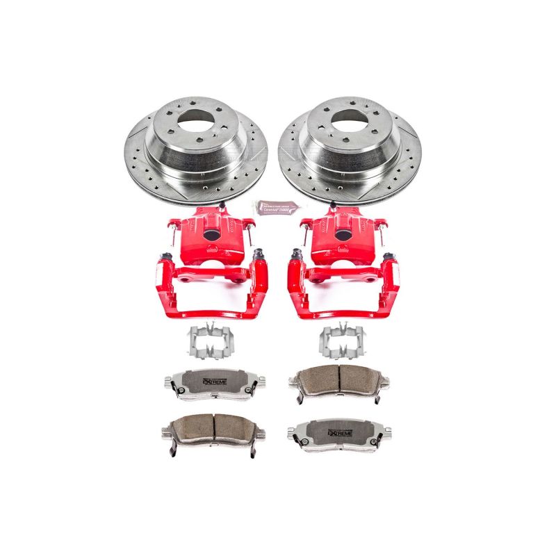 Power Stop 04-07 Buick Rainier Rear Z26 Street Warrior Brake Kit w/Calipers