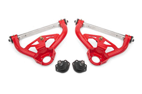 BMR 78-87 GM G-Body Non-Adjustable Upper A-Arms Delrin 0.5in Tall Ball Joint - Red BMR Suspension