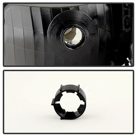 xTune Ford Ranger 93-97 Crystal Headlights w/ Corner Lights 4pcs Sets Black HD-JH-FR93-SET-BK