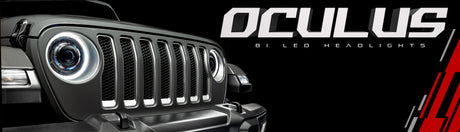 Oracle Oculus BiLED Projector Headlights for Jeep JL/Gladiator JT  Satin Silver 5500K