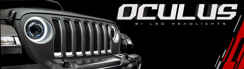 Oracle Oculus BiLED Projector Headlights for Jeep JL/Gladiator JT  Satin Silver 5500K