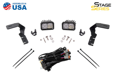 Diode Dynamics 19-21 Ford Ranger Pro SS3 LED Ditch Light Kit - Yellow Combo