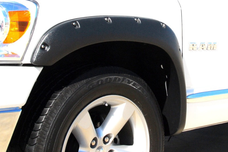 Lund 02-08 Dodge Ram 1500 RX-Rivet Style Textured Elite Series Fender Flares - Black (2 Pc.)