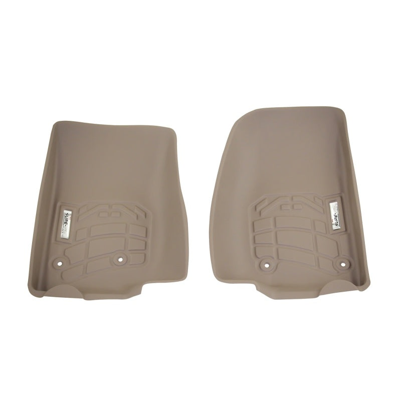 Westin 2014-2018 Jeep Wrangler / Wrangler Unlimited Wade Sure-Fit Floor Liners Front - Tan